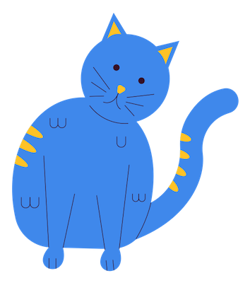 blue cat